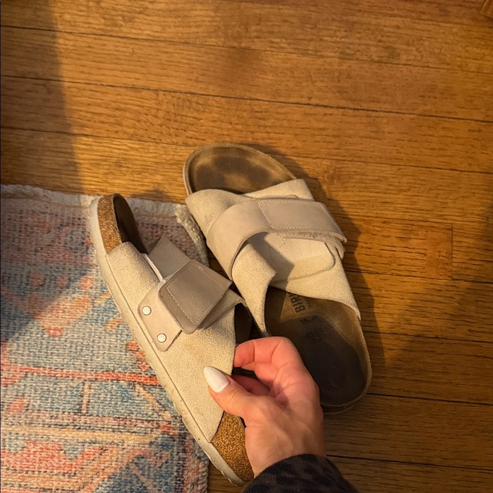 Birkenstock Light Tan Suede Sandals
